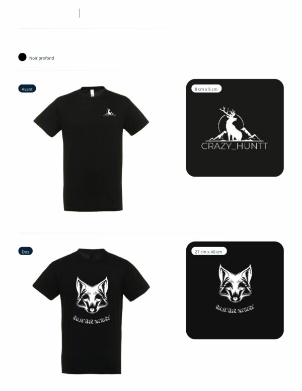 Tee shirt renard rusé – Image 2