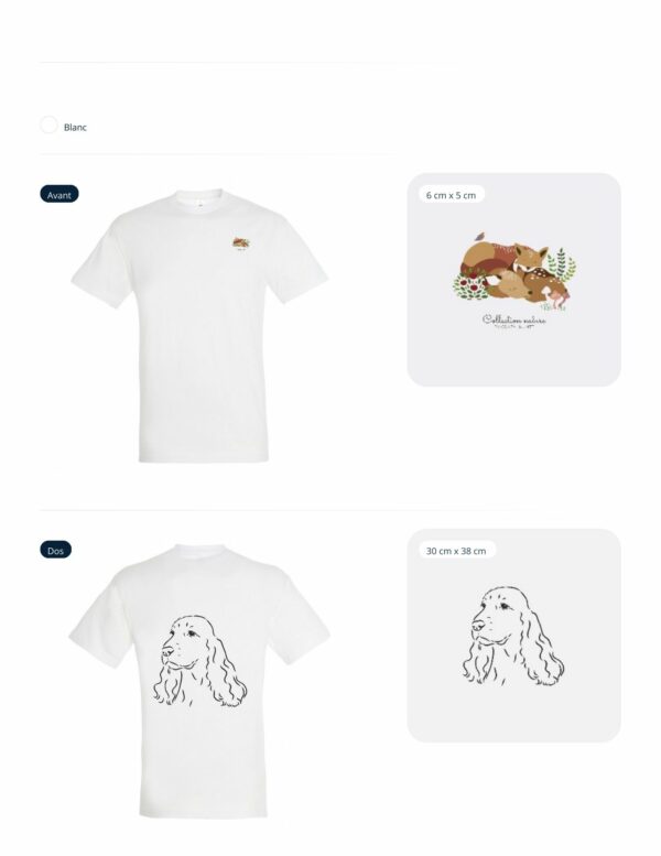 Tee shirt avec motif cocker – Image 2