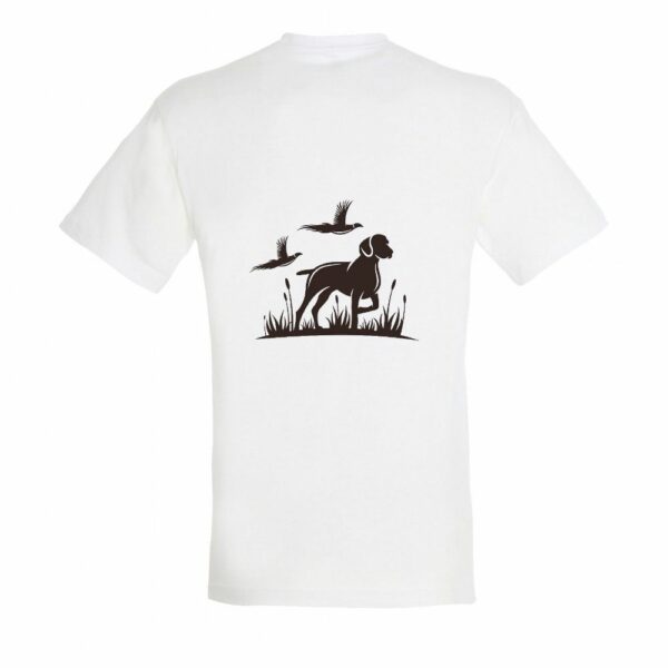 Tee shirt chien avec oiseau