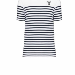 Tee shirt marinière tête de cerf
